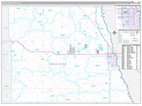 Grand Forks, Nd Wall Map Zip Code